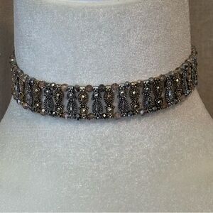 WHBM Gold tone and Silver tone Choker Necklace